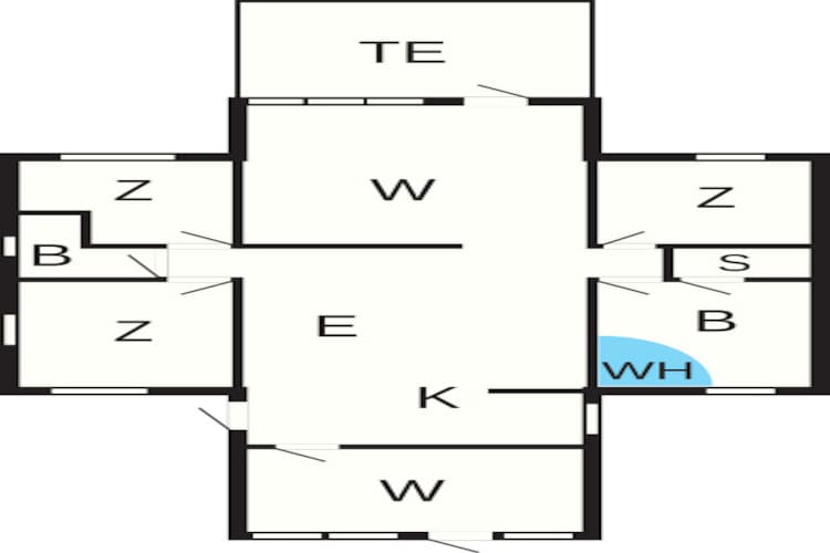 Ruim toevluchtsoord in Skaven -- By Traum Ferienwohnungen-Plattegrond