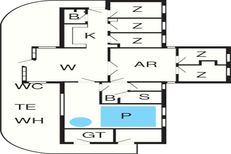 14 person holiday home in Hornbæk-Floor plan