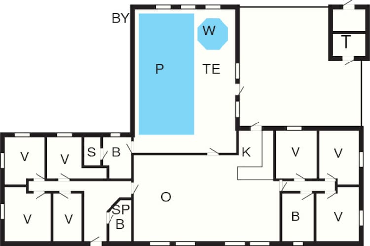 18 persoons vakantie huis in Ulfborg-By Traum-Plattegrond
