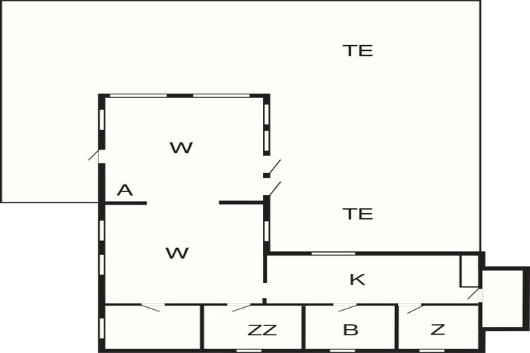 Rustig toevluchtsoord in Blavand -- By Traum Ferienwohnungen-Plattegrond