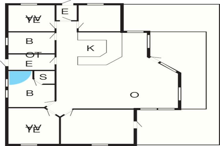 10 persoons vakantie huis in Brovst-Plattegrond