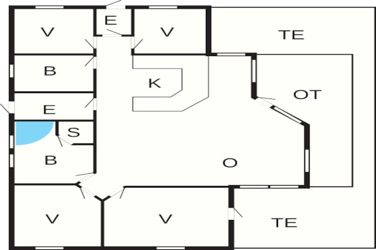 10 persoons vakantie huis in Brovst-Plattegrond
