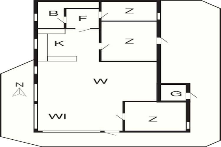 6 persoons vakantie huis in Løkken-By Traum-Plattegrond