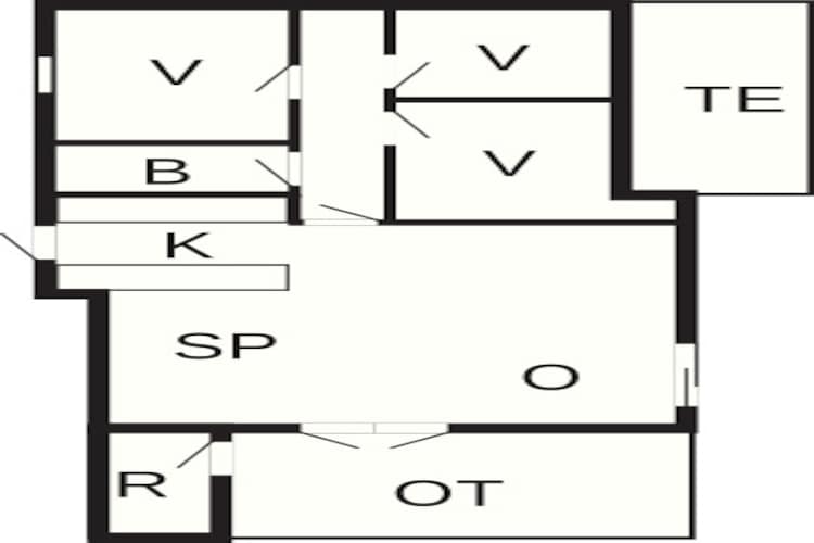 8 persoons vakantie huis in Dannemare-Plattegrond