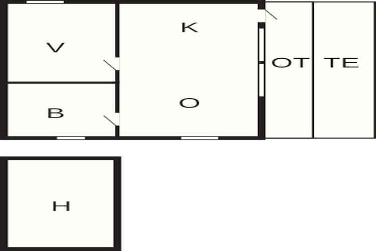 4 persoons vakantie huis in Folkestad-Plattegrond