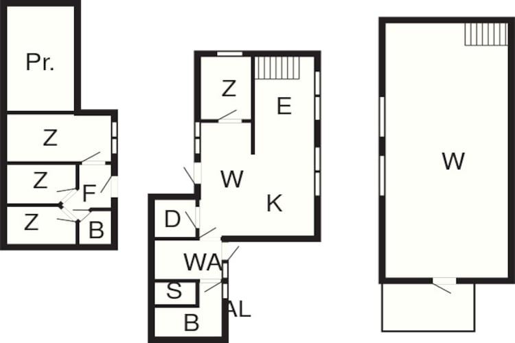 Maison de vacances pour 10 a Thyholm-By Traum-Plan d'étage