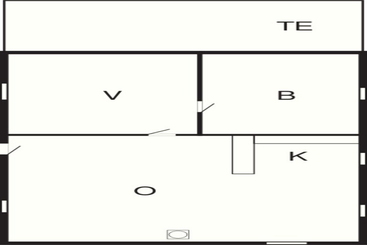 2 persoons vakantie huis in Fanø-By Traum-Plattegrond