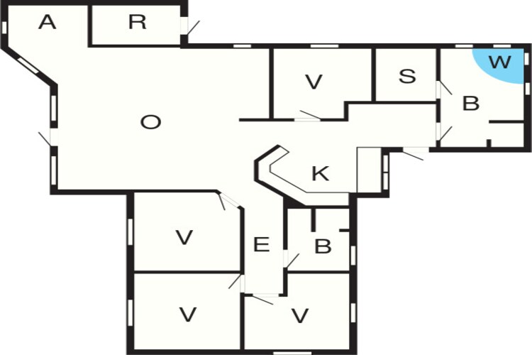 10 persoons vakantie huis in Hadsund-Plattegrond