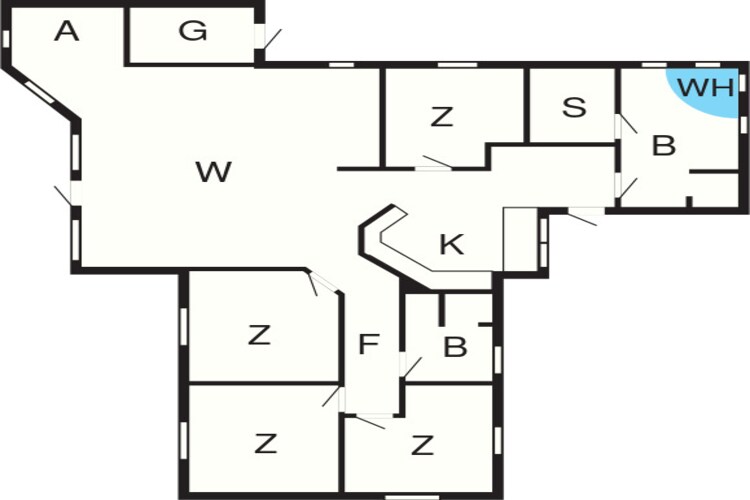 10 persoons vakantie huis in Hadsund-Plattegrond