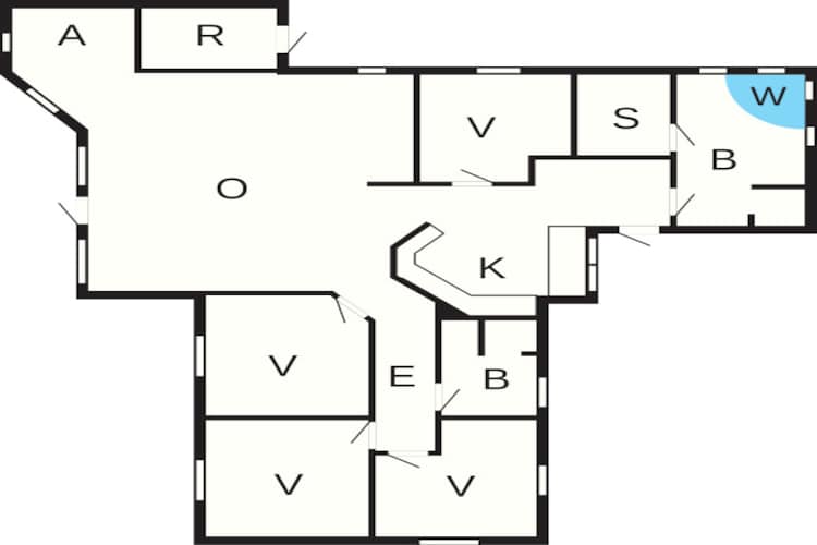 10 persoons vakantie huis in Hadsund-Plattegrond