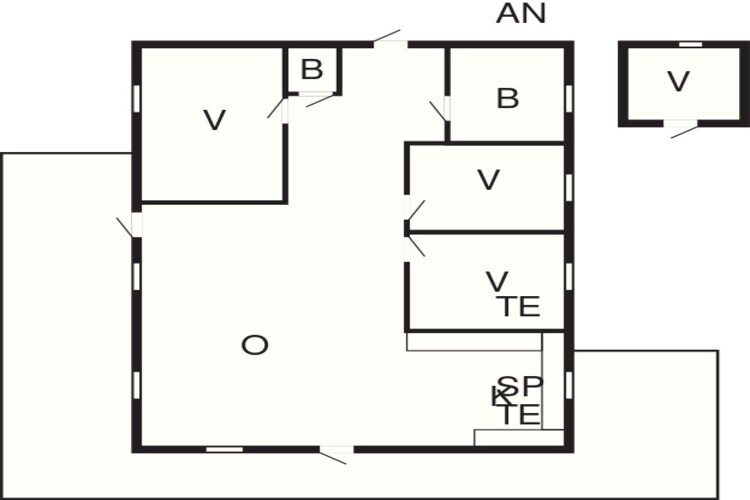 8 persoons vakantie huis in Mönsterås-Plattegrond