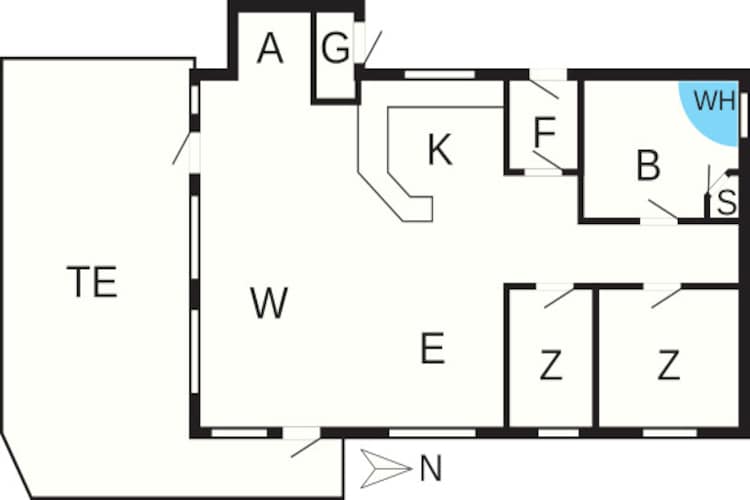 6 persoons vakantie huis in Løkken-By Traum-Plattegrond