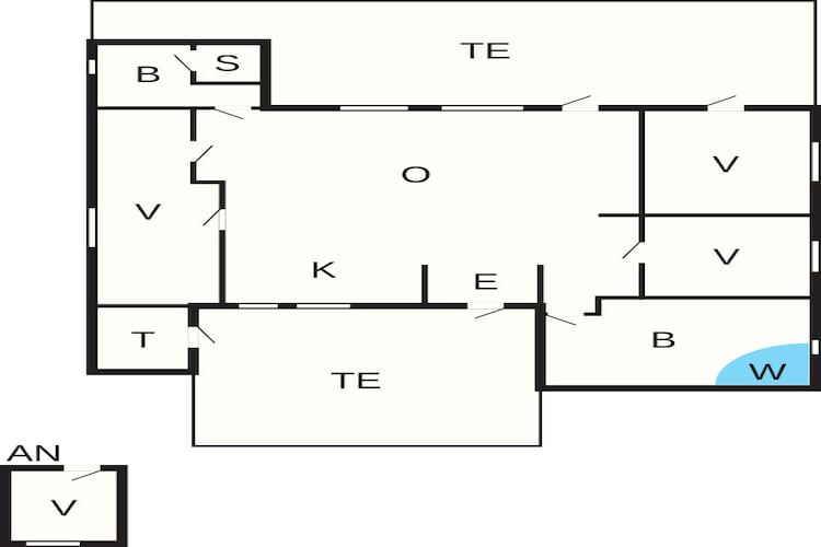 Kustcharme in de natuur -- By Traum Ferienwohnungen-Plattegrond
