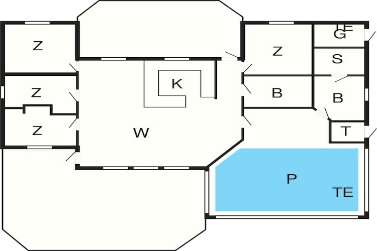 Panoramisch toevluchtsoord in Ebeltoft -- By Traum Ferienwohnungen-Plattegrond