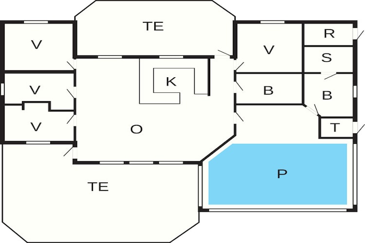 Panoramisch toevluchtsoord in Ebeltoft -- By Traum Ferienwohnungen-Plattegrond