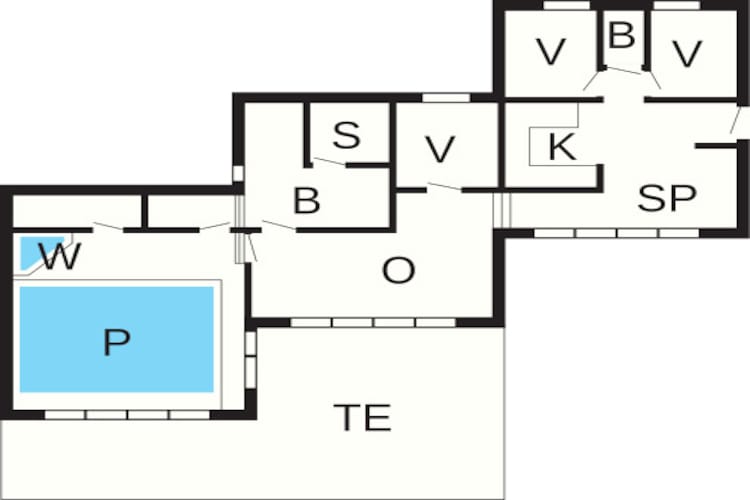 6 persoons vakantie huis in Knebel-Plattegrond