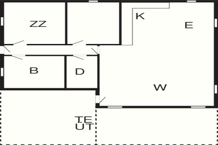 4 persoons vakantie huis in Henne-By Traum-Plattegrond