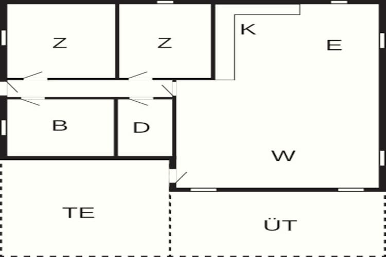 4 persoons vakantie huis in Henne-By Traum-Plattegrond