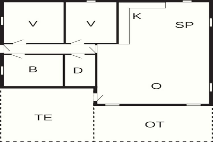 4 persoons vakantie huis in Henne-By Traum-Plattegrond