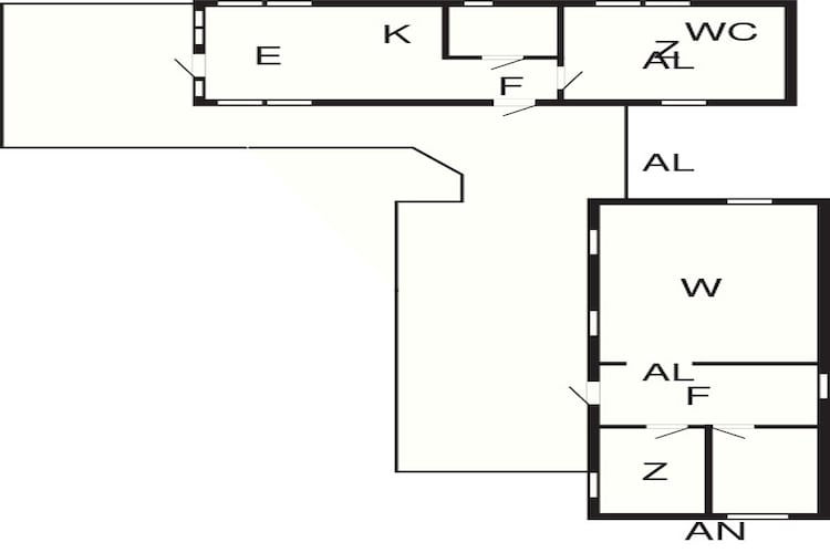 6 person holiday home in Heberg-Floor plan