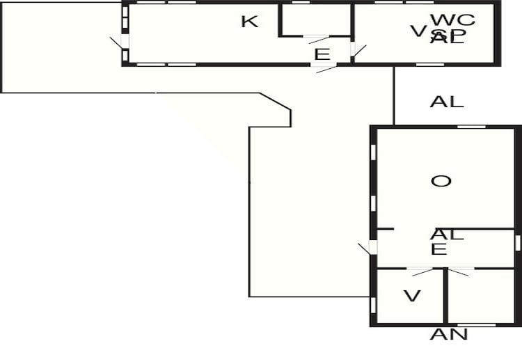 6 person holiday home in Heberg-Floor plan