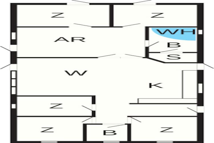 Zomerhuis met wellnessruimte - Plattegrond