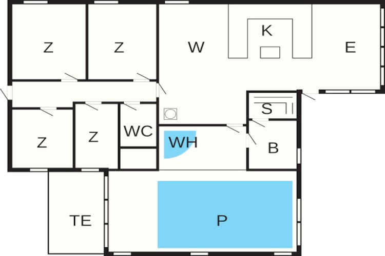 Kustparadijs in Hou -- By Traum Ferienwohnungen-Plattegrond