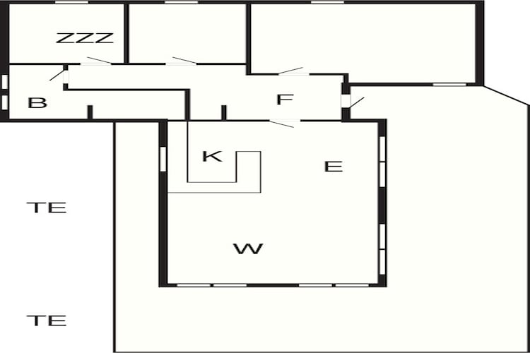 Gerestaureerde huisje in Bratten -- By Traum Ferienwohnungen-Plattegrond