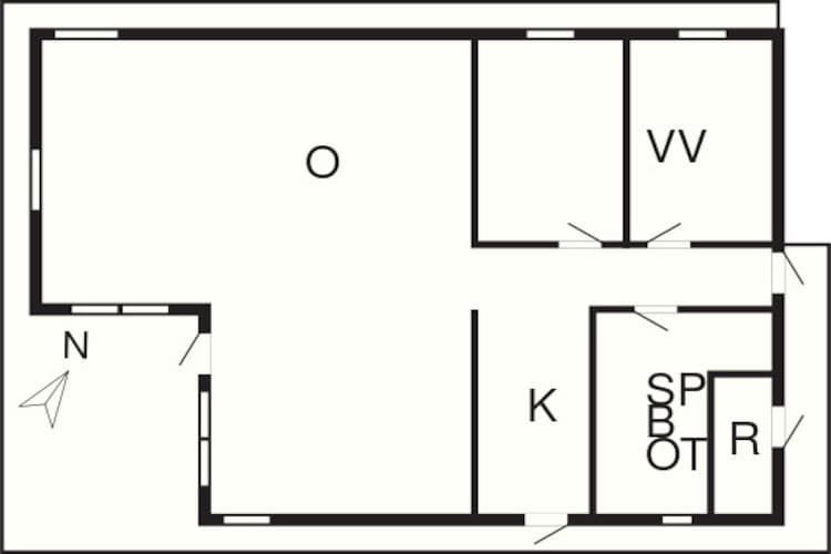 6 persoons vakantie huis in TJÖRNARP-Plattegrond