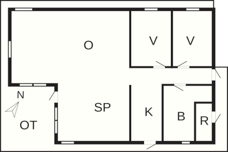6 persoons vakantie huis in TJÖRNARP-Plattegrond