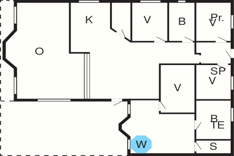 12 persoons vakantie huis in Sjællands Odde-Plattegrond