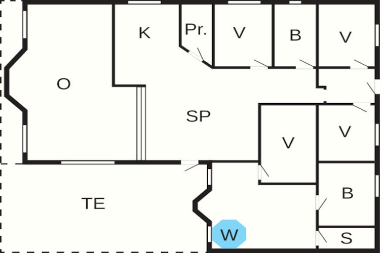 12 persoons vakantie huis in Sjællands Odde-Plattegrond