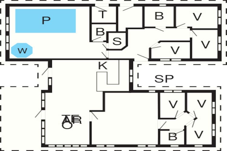 16 person holiday home in Dronningmølle-Floor plan