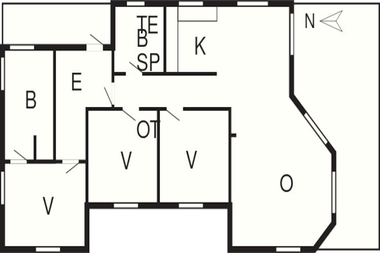 8 persoons vakantie huis in Ålbæk-Plattegrond