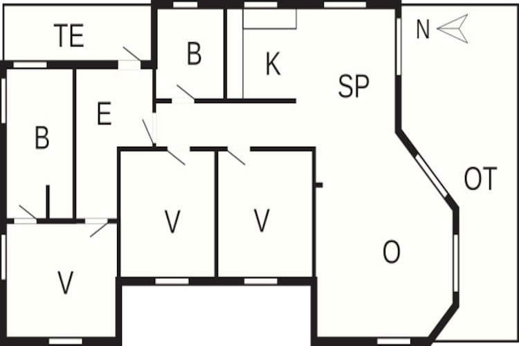 8 persoons vakantie huis in Ålbæk-Plattegrond