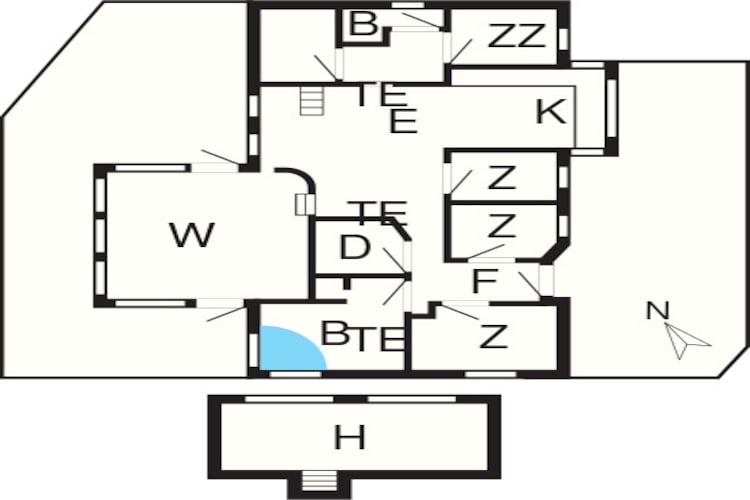 14 persoons vakantie huis in Løkken-By Traum-Plattegrond