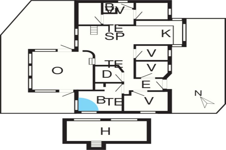 14 persoons vakantie huis in Løkken-By Traum-Plattegrond