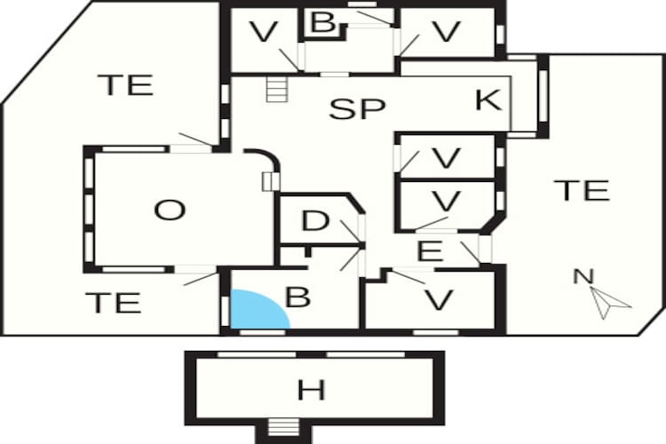 14 persoons vakantie huis in Løkken-By Traum-Plattegrond