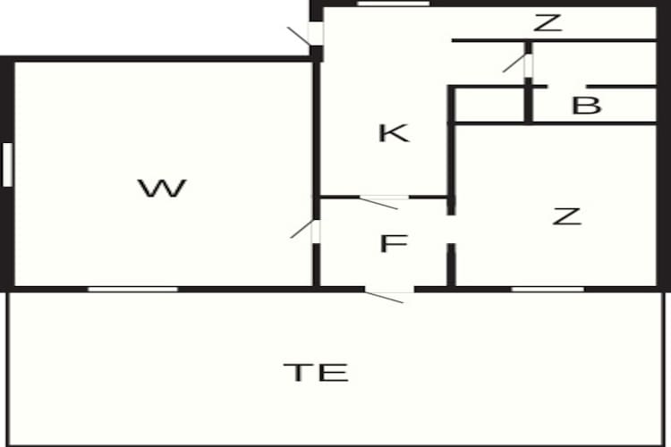 Maison de vacances pour 4 a UGGLARP - Plan