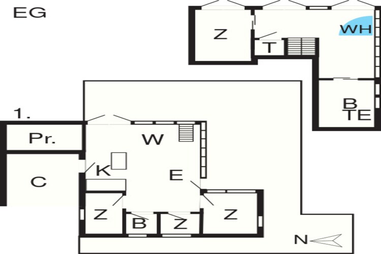 8 persoons vakantie huis in Brovst-By Traum-Plattegrond