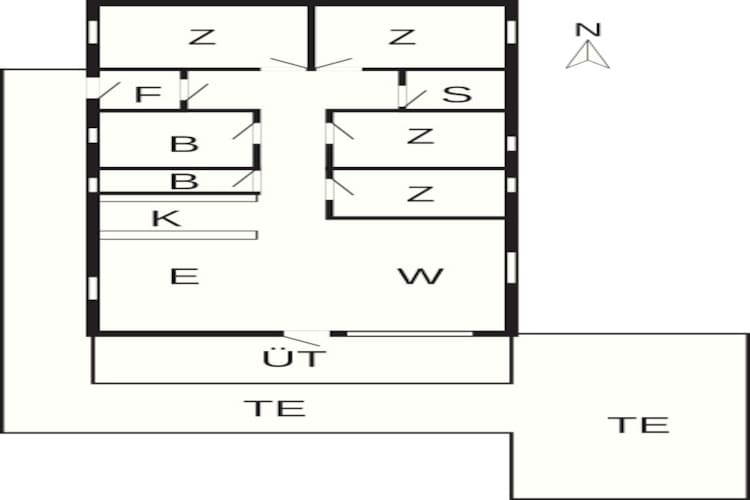 6 persoons vakantie huis in Ulfborg - Plattegrond