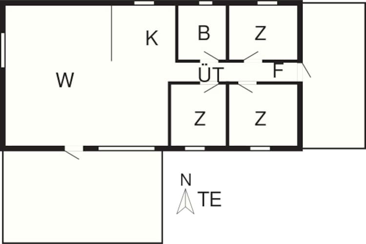 5 person holiday home in Storvorde-By Traum-Floor plan