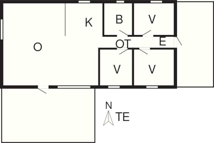 5 person holiday home in Storvorde-By Traum-Floor plan