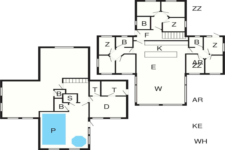 24 person holiday home in Ebeltoft-Floor plan