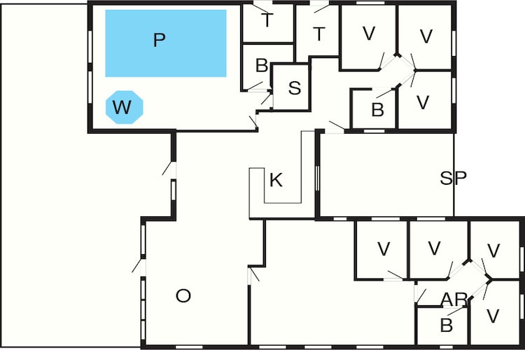 Luxe Zwembad Retreat -- By Traum Ferienwohnungen-Plattegrond