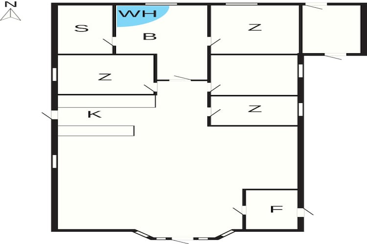 6 persoons vakantie huis in Hemmet-By Traum - Plattegrond