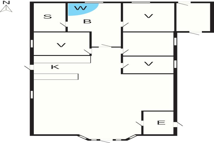 6 persoons vakantie huis in Hemmet-By Traum - Plattegrond