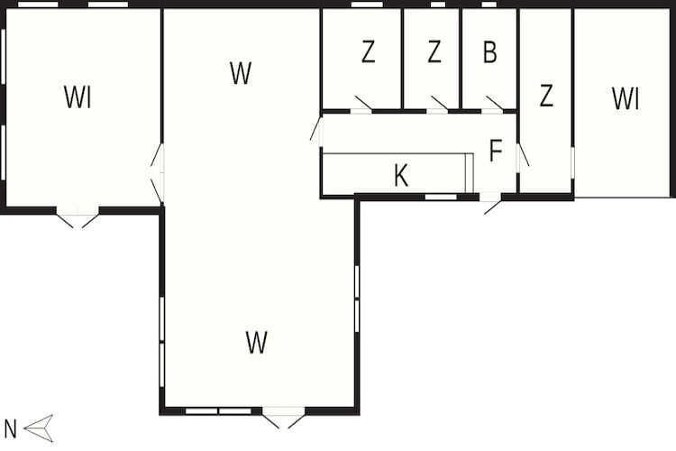 4 person holiday home in Struer-Floor plan