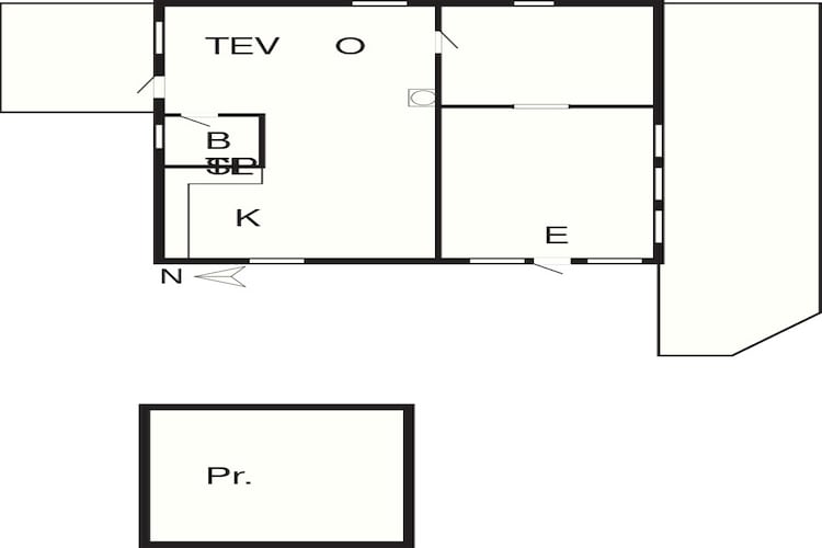 2 Personen Ferienhaus in Hemmet-By Traum-Grundriss