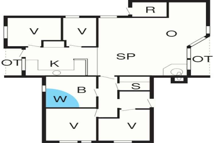 Luxe retraite in Blavand -- By Traum Ferienwohnungen-Plattegrond